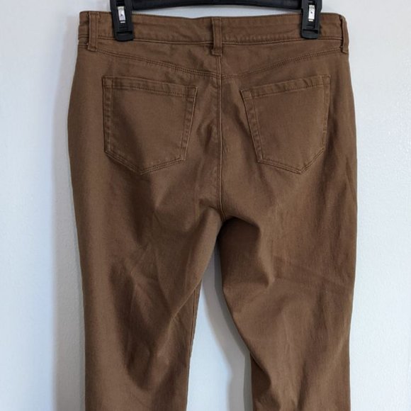 Style & Co Curvy Skinny Leg Pants Brown - Picture 3 of 7